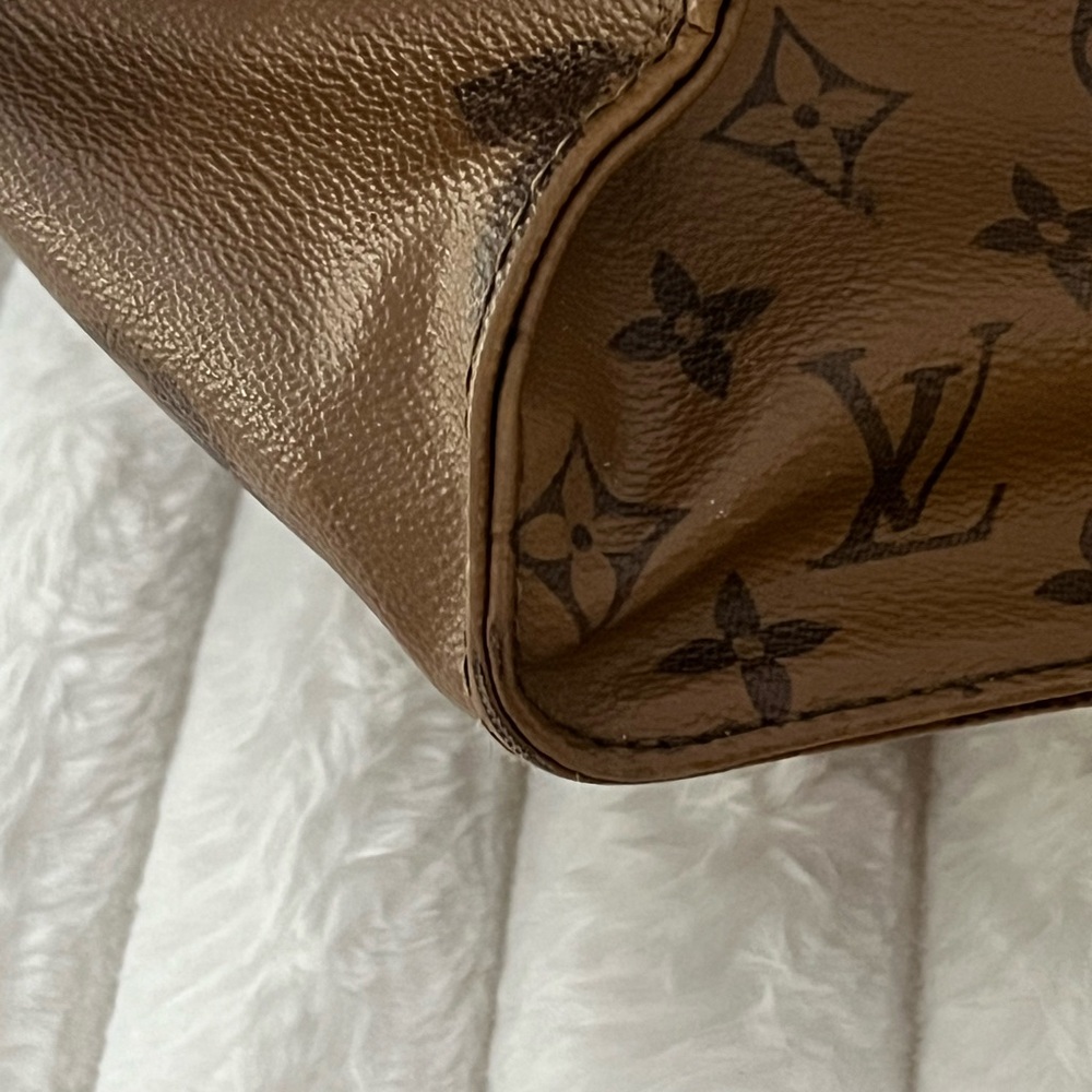 Louis Vuitton large Dark Brown Monogram Tote - Picture 8 of 16